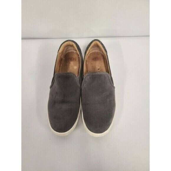 UGG Womens Cas Slip On Sneaker Size 6.5 Gray Suede Comfort Casual Shoes - Picture 6 of 12